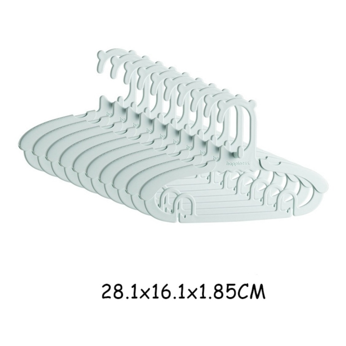 Pack X 10 Perchas Para Bebe Y Niño Expandible Ahorra Espacio - Imagen 2