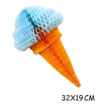 Decoracion De Cumpleaños Globo De Papel Cono Helado 30cm - Imagen 17