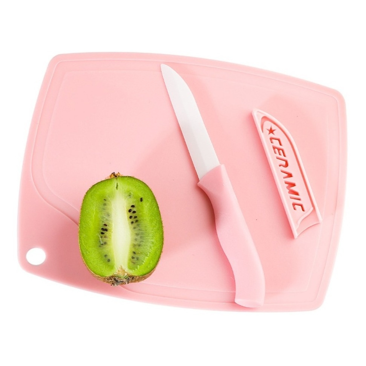 Tabla De Cocina Con Cuchillo Y Pela Papas De Cerámica - Imagen 15