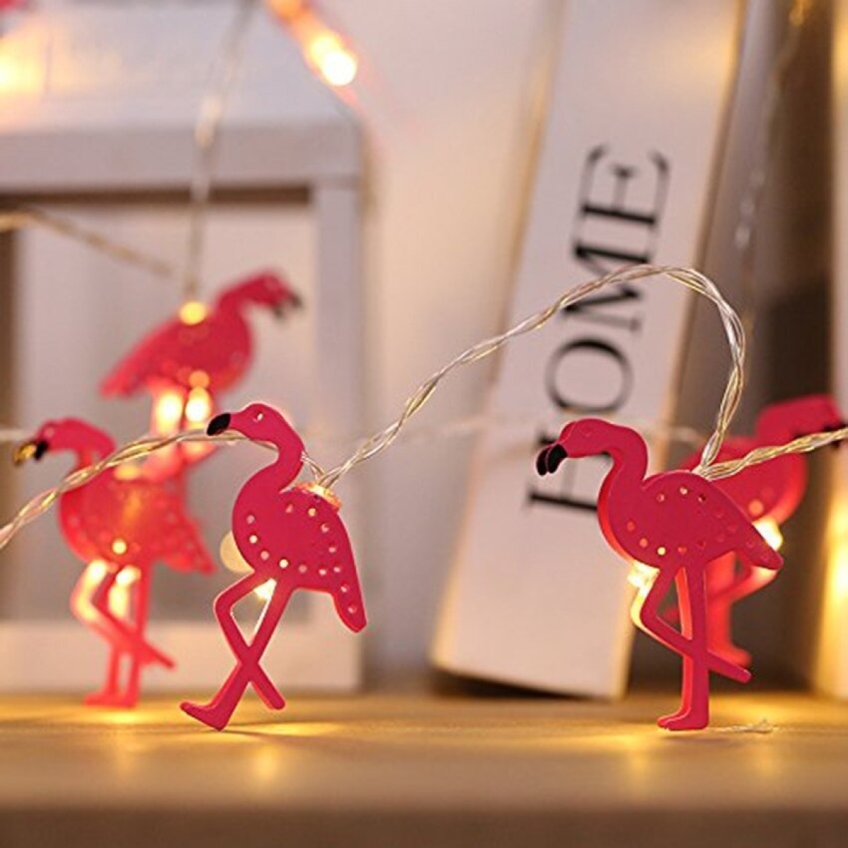 Guía Luces Led Flamencos Pila Usb Decoración - Imagen 5
