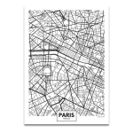 Cuadros Decorativos Mapas Ciudades Marco De Madera 50x70cm - Imagen 63