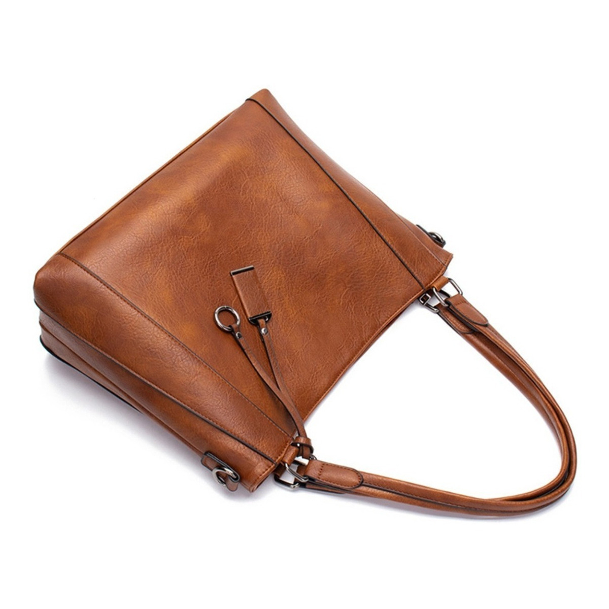 Bolso Cartera En Pu Gran Capacidad + Pouch - Clasica - Imagen 4