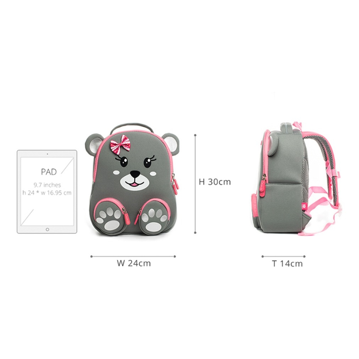 Mochila Animales 3d Para Seguridad Infantil E Impermeable - Imagen 11