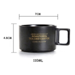 Set X5 Tazas De Café Té Estilo Americano Con Base En Bambú - Imagen 3