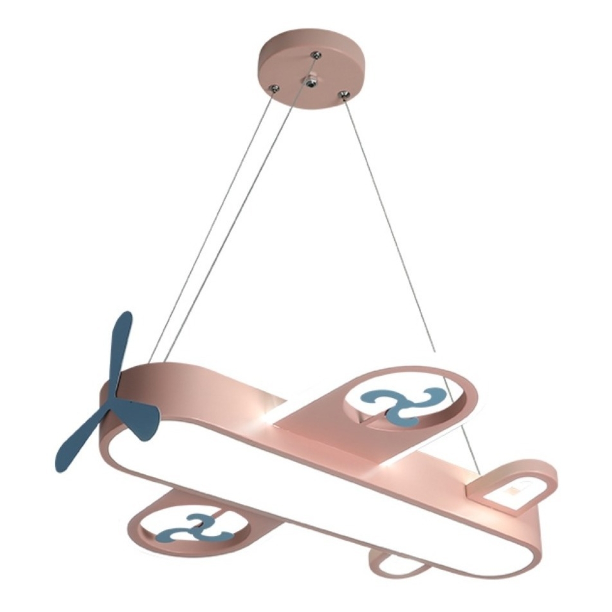 Lampara Colgante Led Infantil Habitacion Niño Niña - Avion - Imagen 1