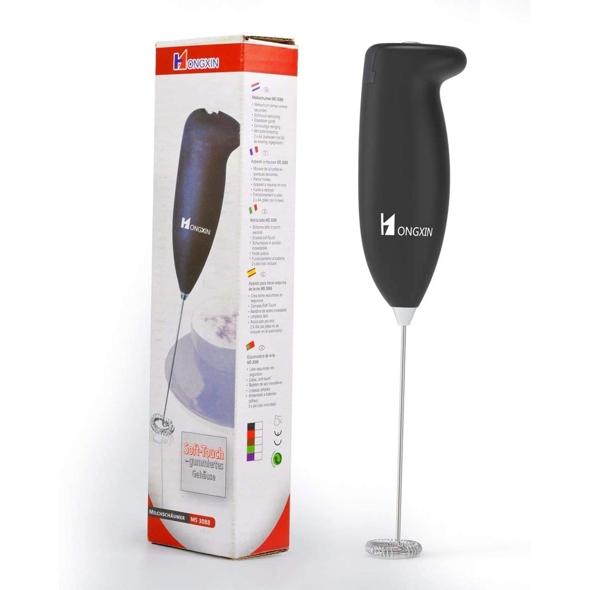 Batidor Eléctrico Manual Huevo Café Capuchino Iluminaras - Imagen 3