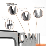 Afilador Cuchillos Y Tijeras Acero Inoxidable - Iluminaras - Imagen 4