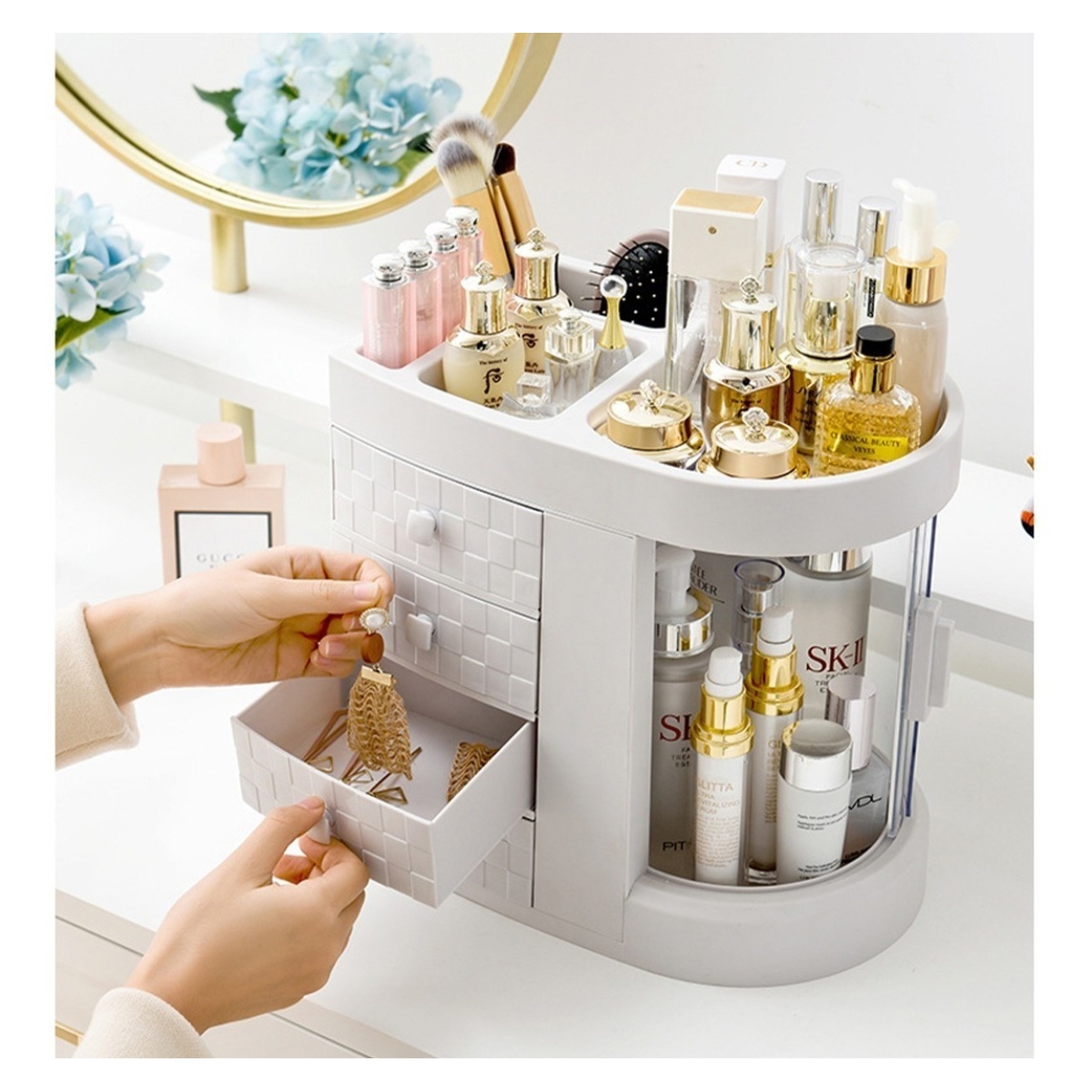 Organizador Cosméticos Exhibidor Maquillaje C/cajones - Imagen 6