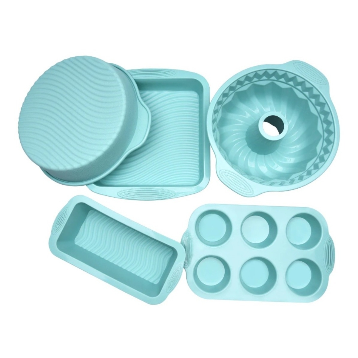 Set X 5 Asaderas De Silicona Para Pasteleria -40º A 230º - Imagen 1