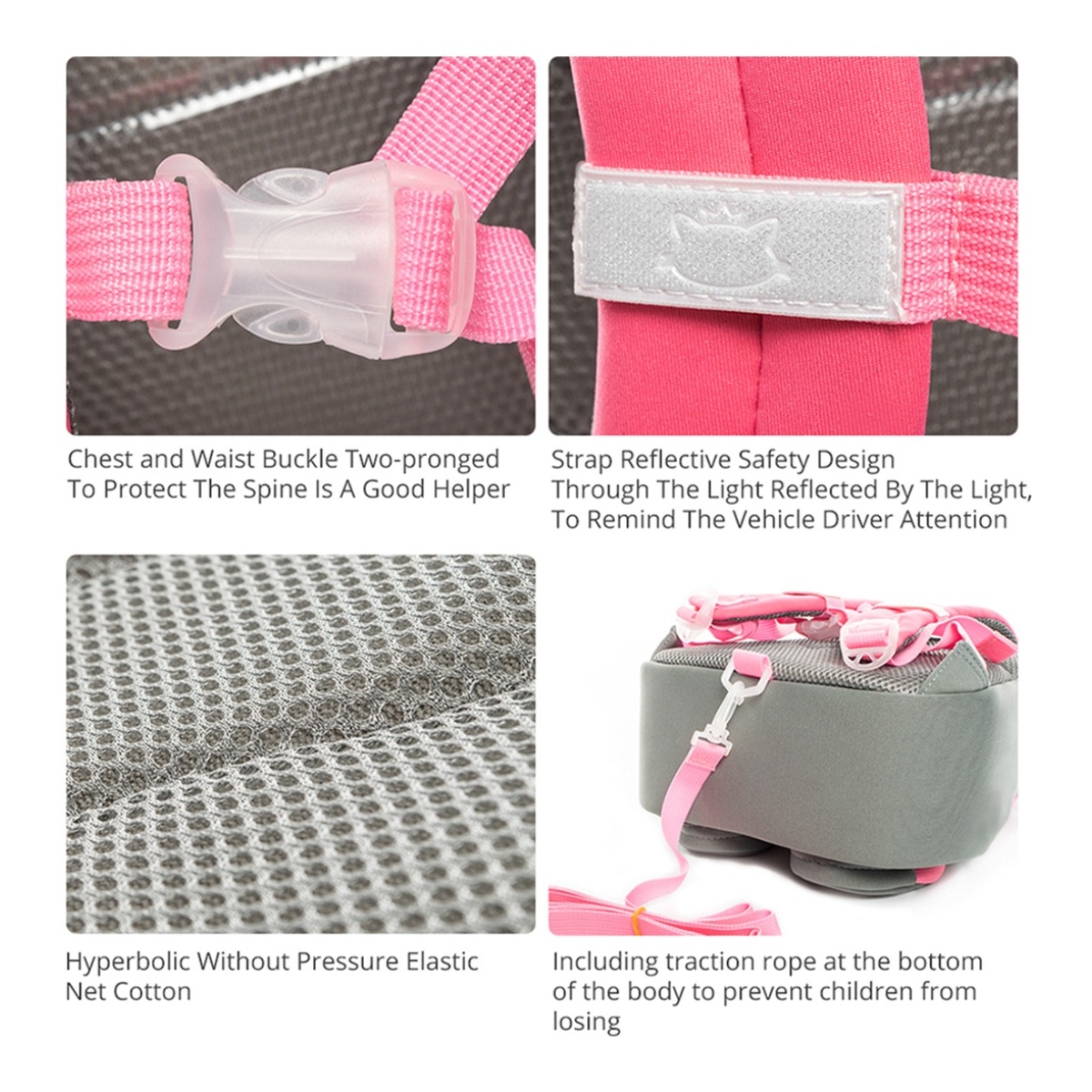 Mochila Animales 3d Para Seguridad Infantil E Impermeable - Imagen 13