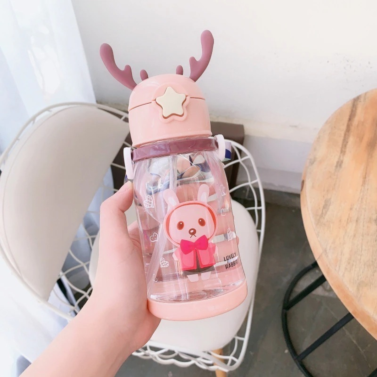 Botella Entrenamiento Para Bebe Con Pajita Vaso Con Correa - Imagen 14
