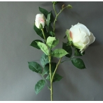 Ramo Flores De 3 Cabezas Rosas Decorativas 61 Cm - Imagen 4