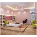 Papel Empapelar Adhesivo Luminoso Brillante Infantil Rosado - Imagen 4