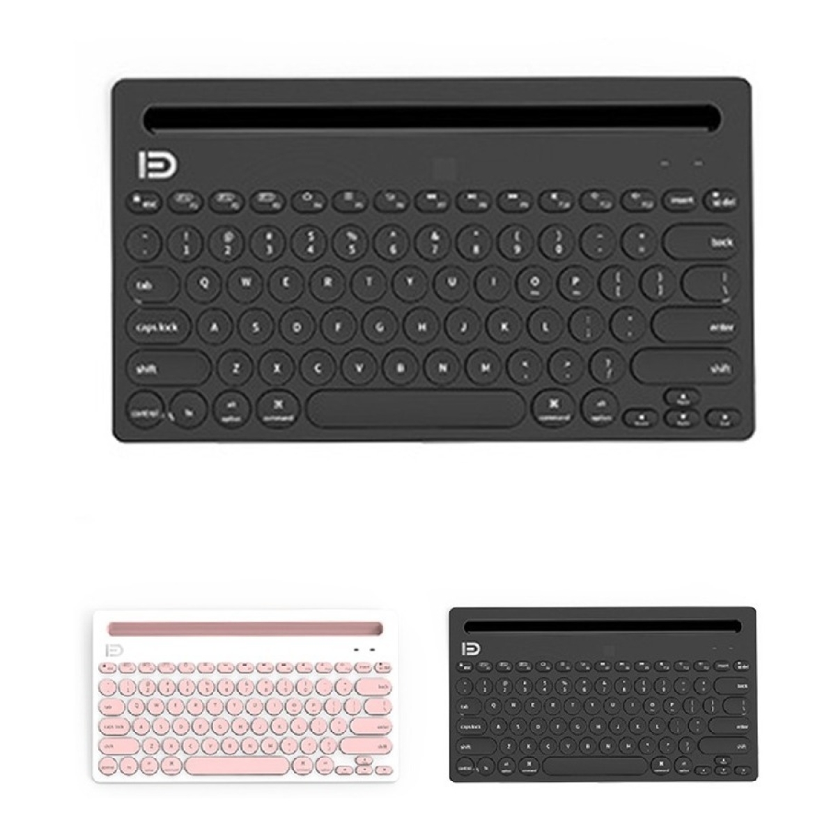 Teclado Inalámbrico Bluetooth Multi Device Celular Tablet Pc - Imagen 2