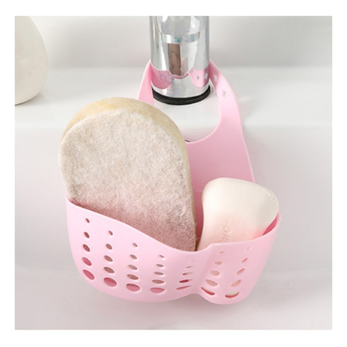 Porta Esponja De Silicona Para Cocina Escurridor Colgante - Imagen 2
