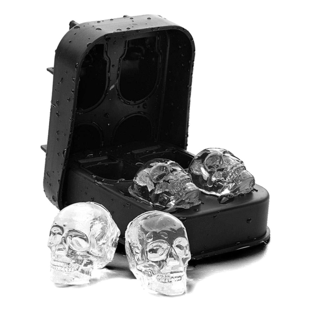 Hielera, Molde Hielo, Cubetera De Silicona Forma Calavera - Imagen 1