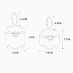 Dispensador Portatil Formula Leche En Polvo Snacks 10cm - Imagen 14