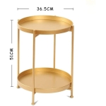 Mesa Doble Nórdica Auxiliar De Hierro Chica - Imagen 10
