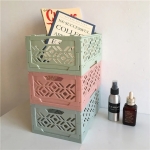 Caja Organizadora Plegable Apilable Baño Dormitorio - Imagen 9