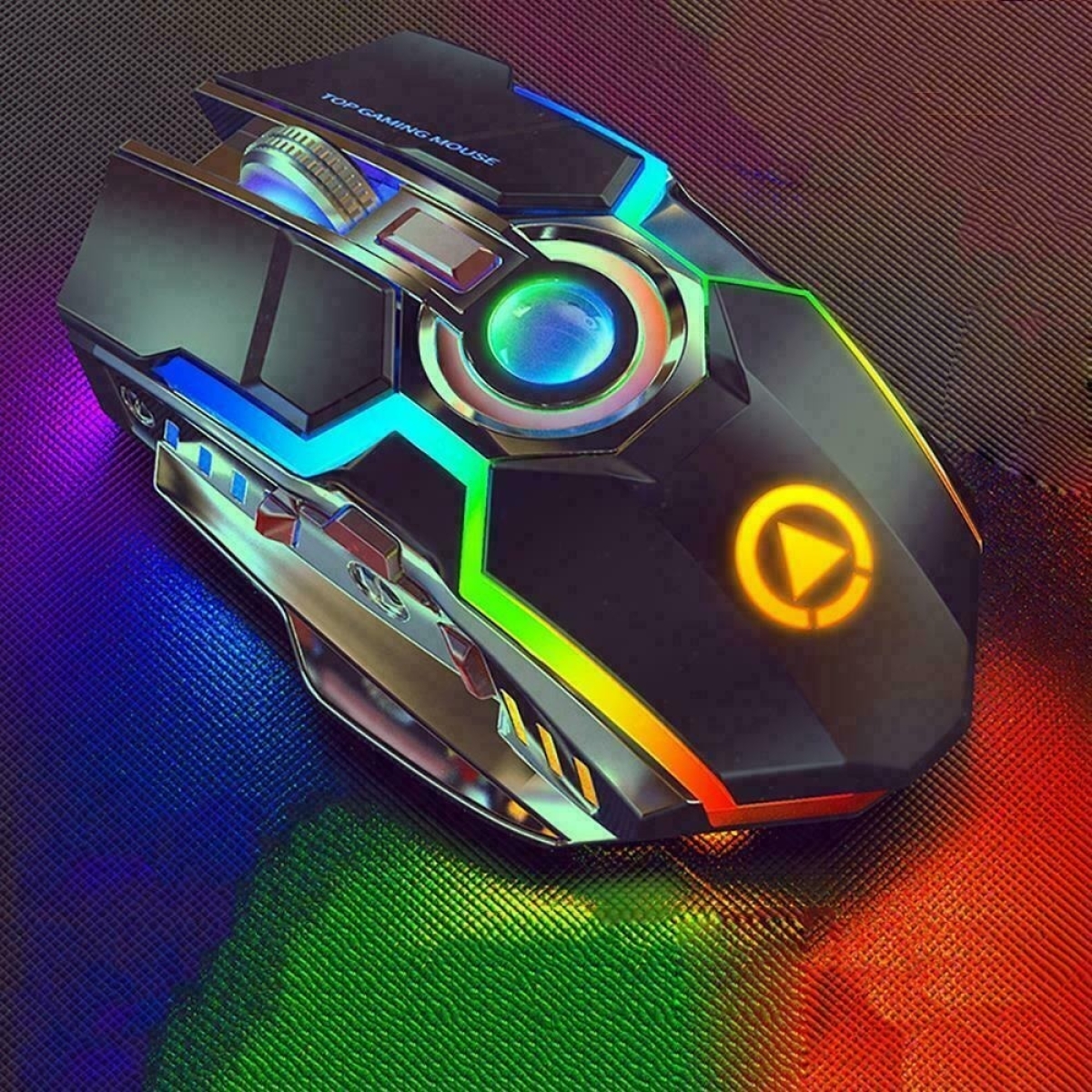 Mouse Juego Inalámbrico Recargable E-sport Game Rgb Ergonomi - Imagen 8