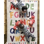 Alfombra Infantil Estilo Nordico Abecedario 80x120 Iluminara - Imagen 7