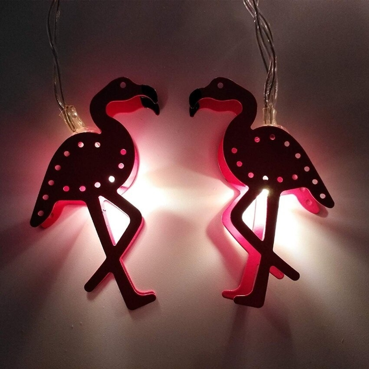 Guía Luces Led Flamencos Pila Usb Decoración - Imagen 4