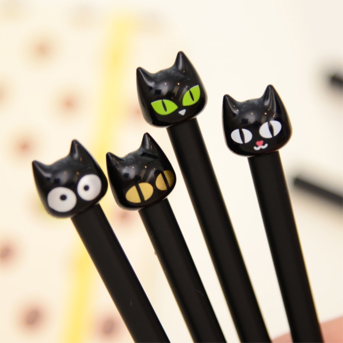 Lapicera Boligrafo Divertida Escolar Liceal Gato Negro - Imagen 14