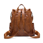 Bolso Mochila Antirrobo Gran Capacidad En Pu Liso Iluminaras - Imagen 16