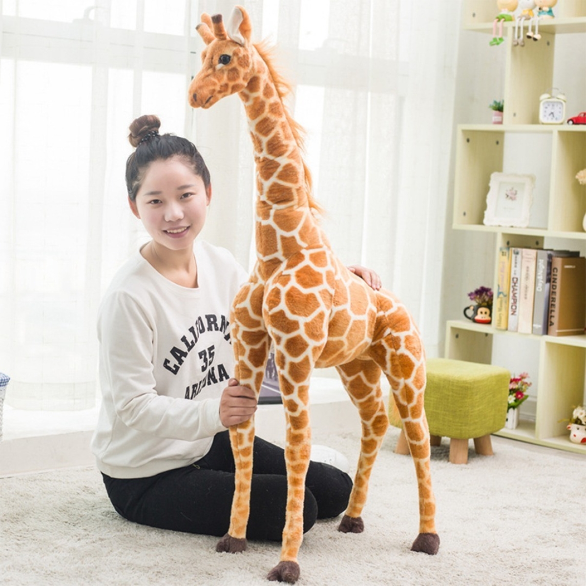 Peluche Imitación Jirafa Grande Decorativo 120 Cm - Imagen 8