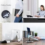 Soporte Plegable Para Laptop De Aluminio Macbook Notebook - Imagen 6