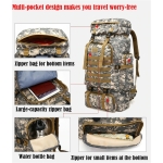 Mochila Tactica Militar De Viaje Grande 60 Lts Iluminarás - Imagen 12
