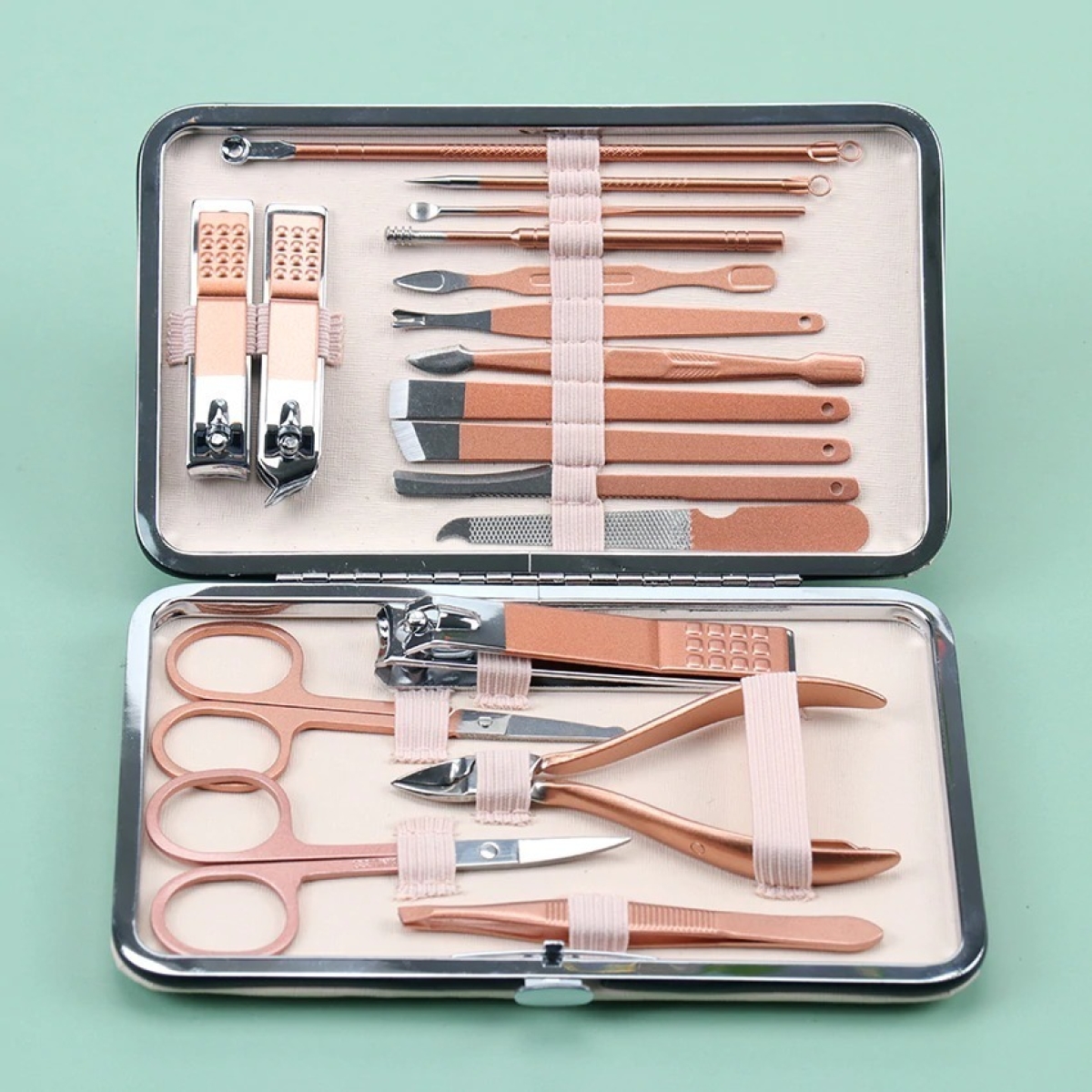Set Manicura Y Pedicura Completo 18 Piezas Con Estuche - Imagen 2