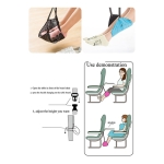 Reposapiés Hamaca Accesorios De Viaje Portátil Oficina - Imagen 9
