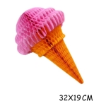 Decoracion De Cumpleaños Globo De Papel Cono Helado 30cm - Imagen 9