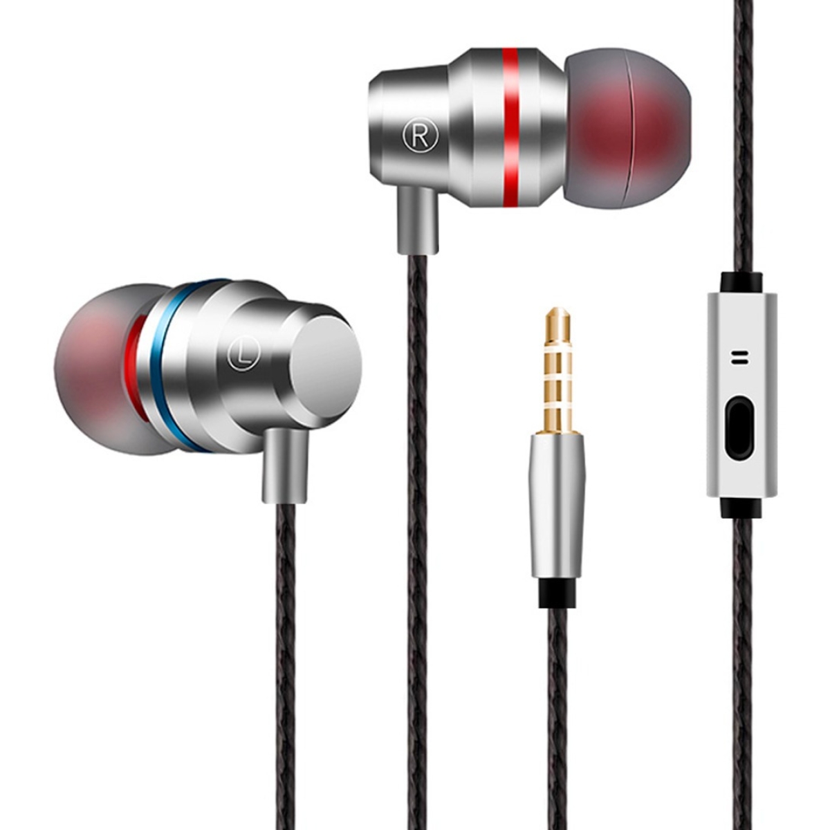 Auriculares Manos Libres In-ear Metal Jack 3.5mm Iluminaras - Imagen 2