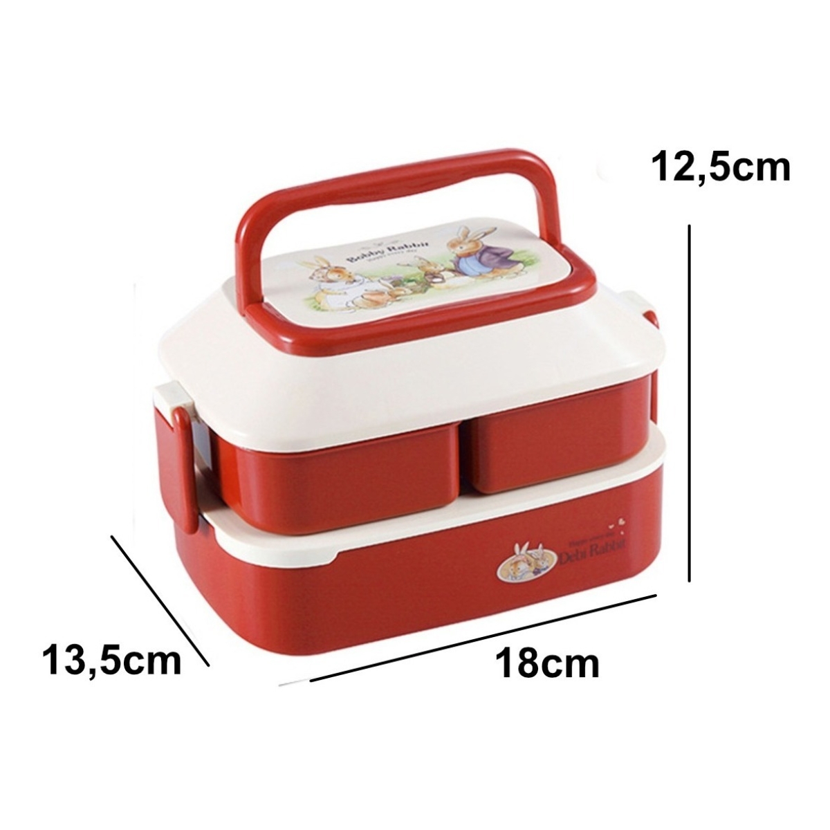 Lunchera Escolar Para Niños Bento Box Kawaii - Grande - Imagen 11