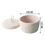 Set X3 Cestos Decorativos Para Organizar Con Tapa Iluminaras - Imagen 11