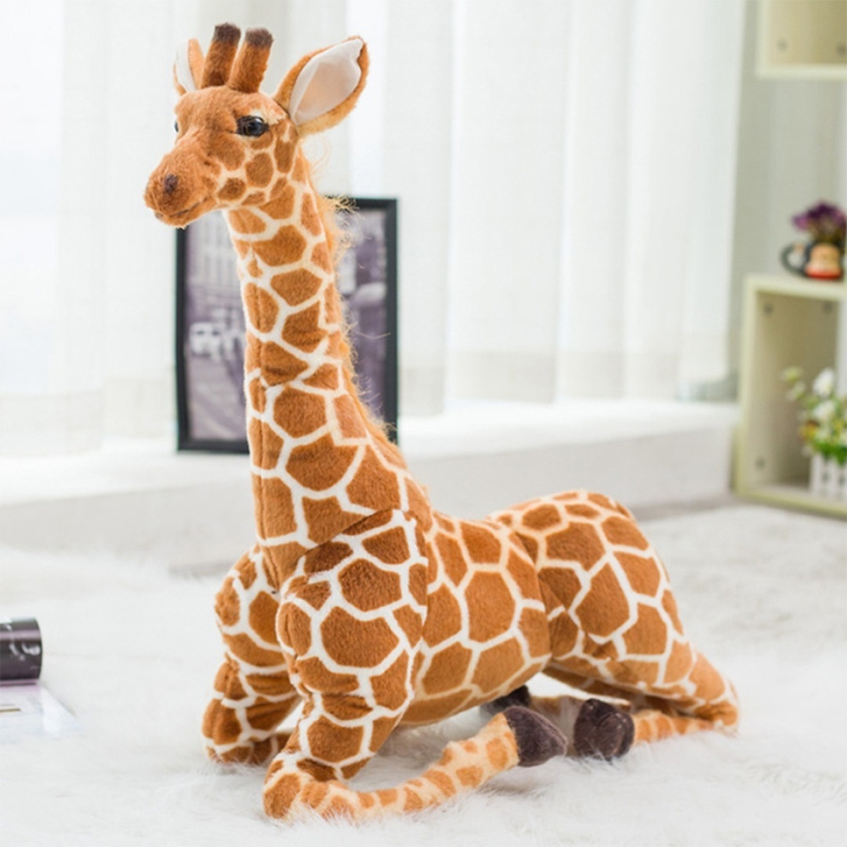 Peluche Imitación Jirafa Grande Decorativo 120 Cm - Imagen 6