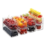 Organizador De Heladera Acrílico Refrigerador 25,5x9,7x7,6cm - Imagen 3