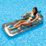 Colchoneta Sillon Inflable 1,76 Mts Piscina Lujo Apoya Brazo - Imagen 3