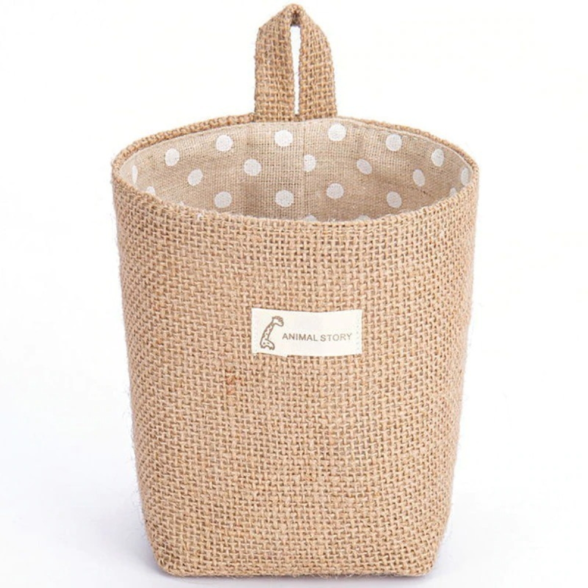 Bolsa Cesto De Tela Lino Para Almacenar Objetos Colgante - Imagen 19