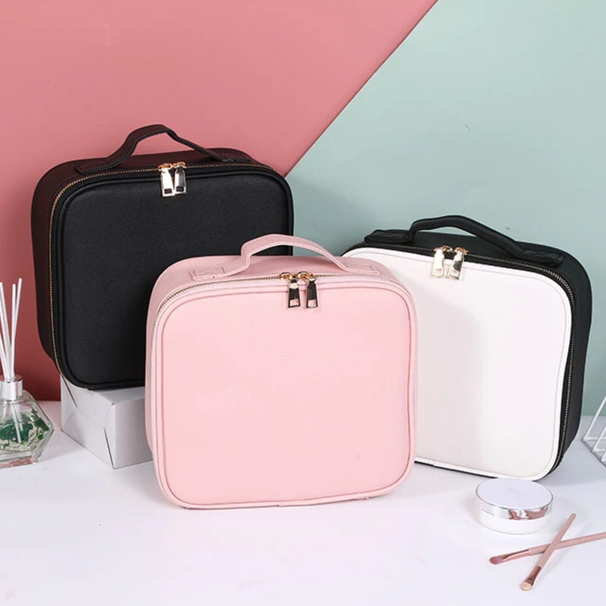 Maleta De Maquillaje Valija Organizadora De Maquillaje - Imagen 13