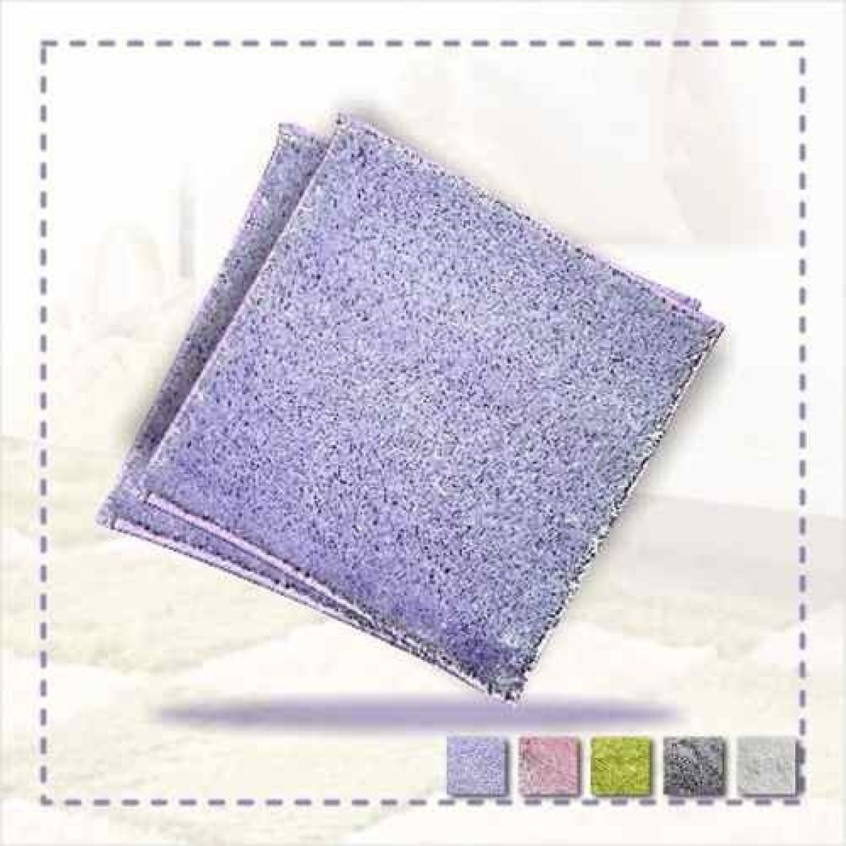 Alfombra Peluda Shaggy P/armar 35x35cm C/accesorios - Imagen 10