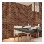 Revestimientos Adhesivo Panel 3d Ladrillo Rojo 30x30 A7 - Imagen 3