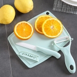 Tabla De Cocina Con Cuchillo Y Pela Papas De Cerámica - Imagen 12