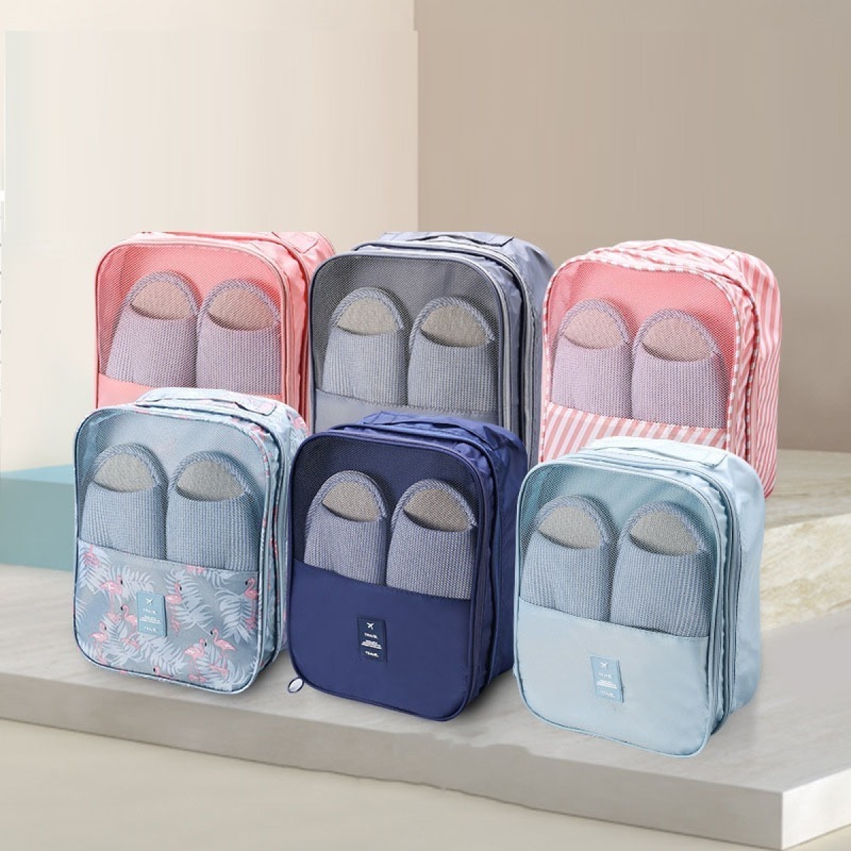 Organizador Multiuso Doble Capa Para Calzado Viaje - Imagen 29