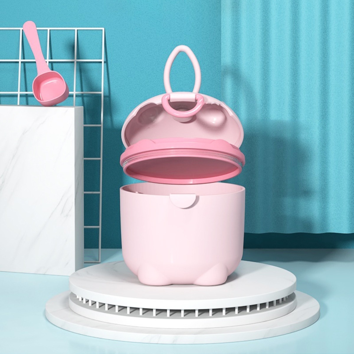 Dispensador Portatil Formula Leche En Polvo Snacks 10cm - Imagen 18