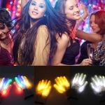 Guantes Led Neón Disfraces Fiesta Cotillón - Imagen 7