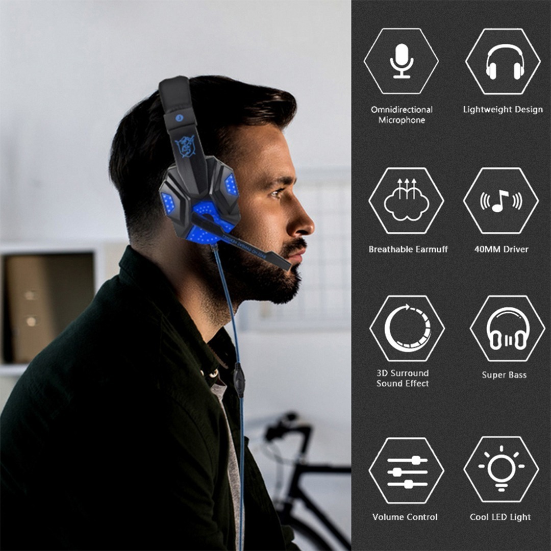 Auriculares Stereo Pc / Ps4 / Ps5 / Xbox Gaming Inalámbricos Cool