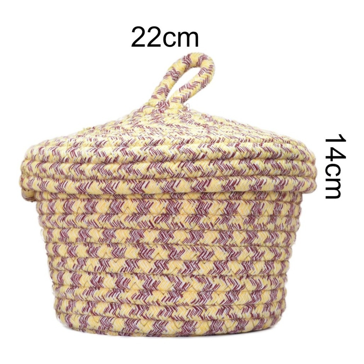 Set X3 Cestos Decorativos Para Organizar Con Tapa Iluminaras - Imagen 3